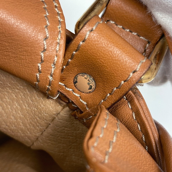 Celine Macadam Pattern Drawstring Canvas Shoulder Bag Brown - Picture 6 of 8